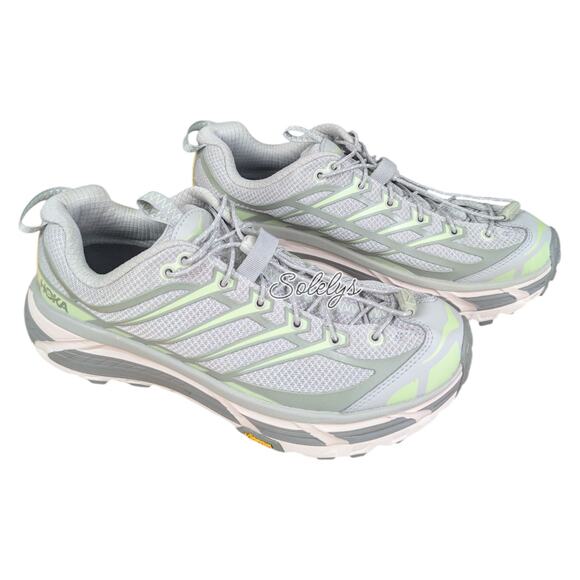 HOKA ONE ONE Mafate Three2 Mens 9 Womens 10 Barley Seed Green Athletic Sneaker - Picture 2 of 10